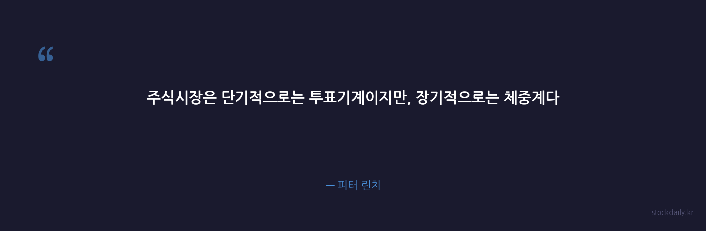 피터 린치 명언 카드